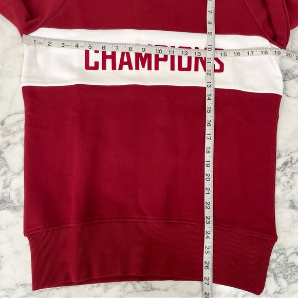 Hillflint Alabama College Champions Crewneck Sweatshirt Crimson Tide Red White - Picture 4 of 7